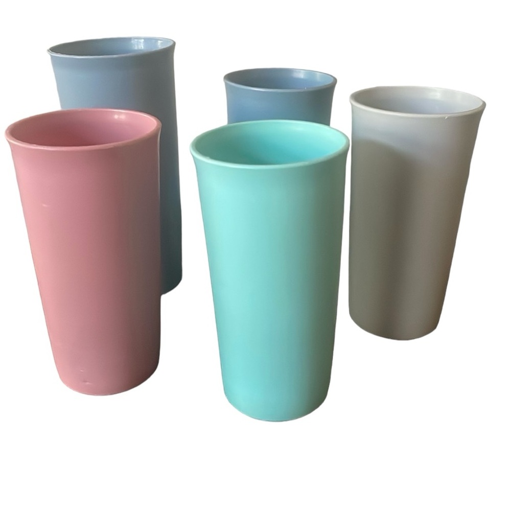 Vintage Tupperware 115 116 Cups 5 Drinking Beverage 5 Inch 6 In Drinks Tumblers